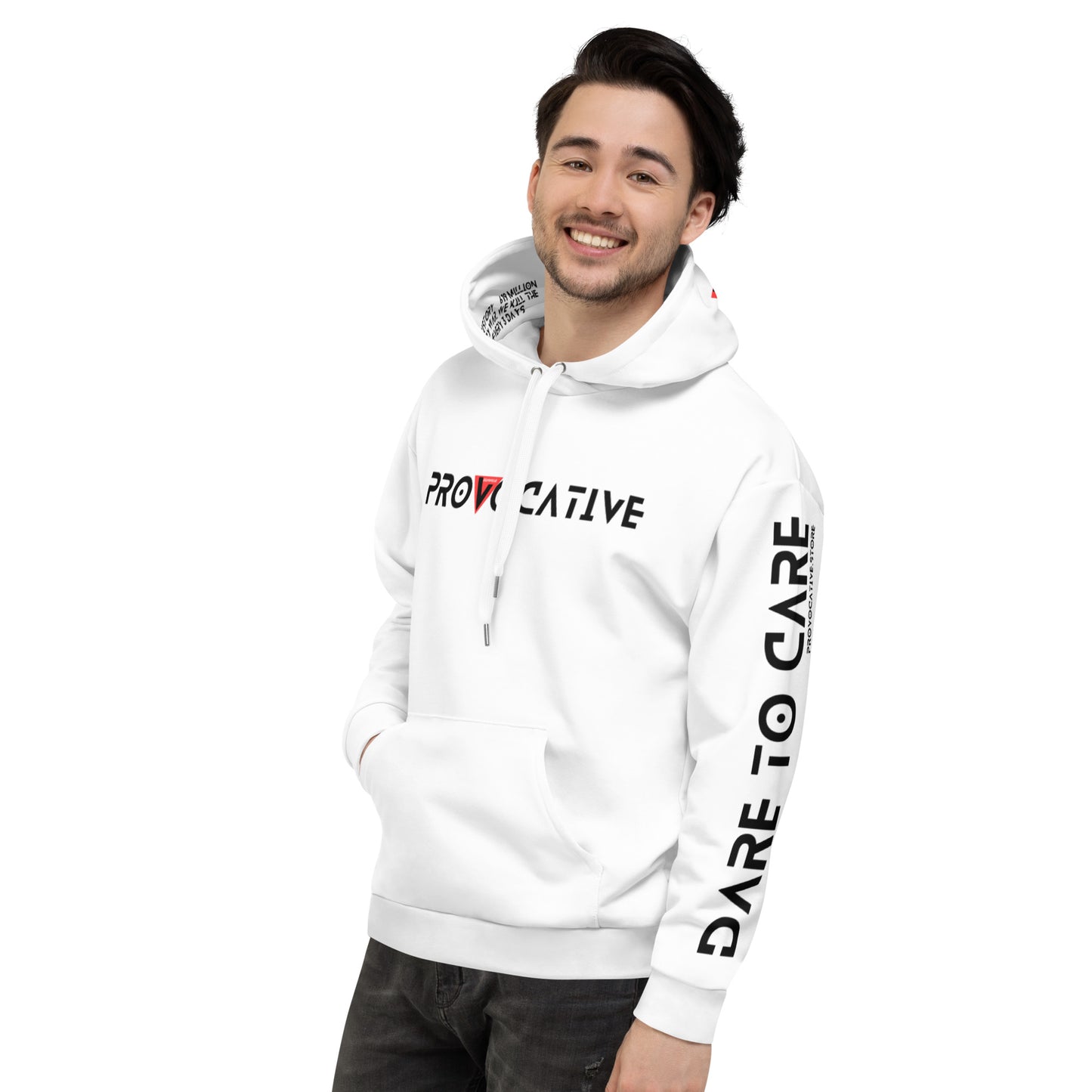 Unisex Hoodie - 95% recycled - Love All Eat Plant Based - Vegan
