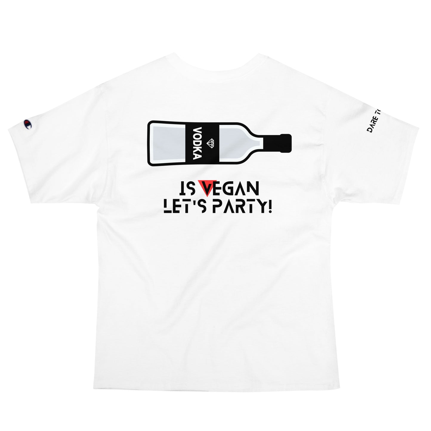 WHT Men's Champion X Provocative T-Shirt - Vodka is Vegan