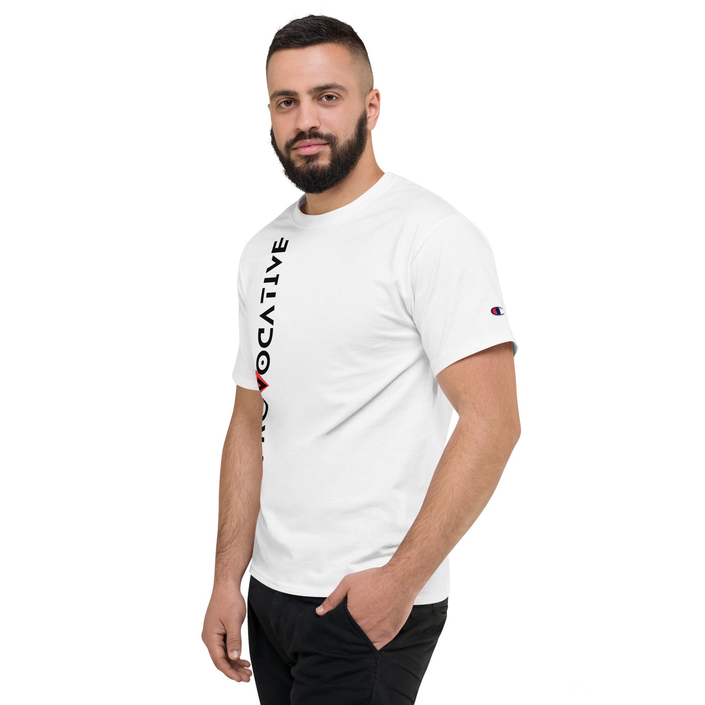 WHT Men's Champion X Provocative T-Shirt - Vodka is Vegan