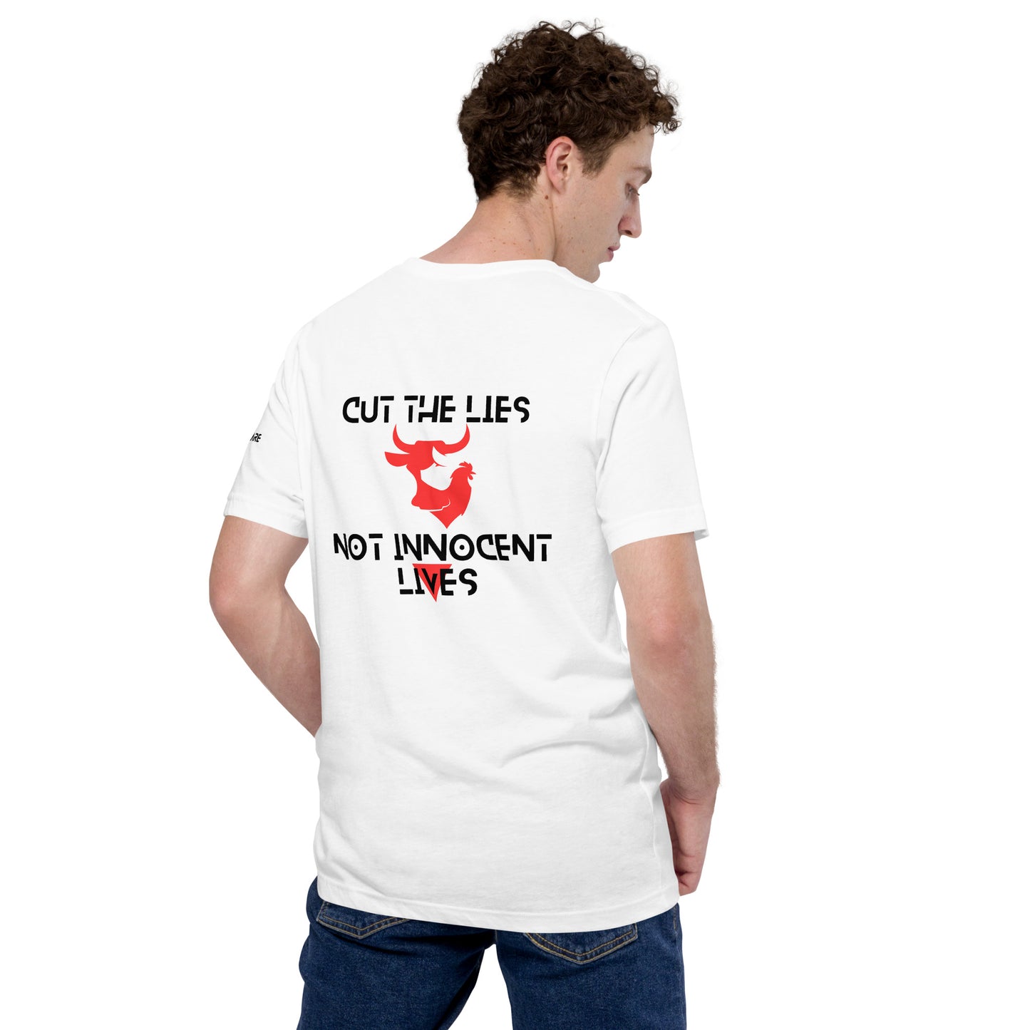 WHT - Unisex t-shirt - Cut the Lies - Vegan