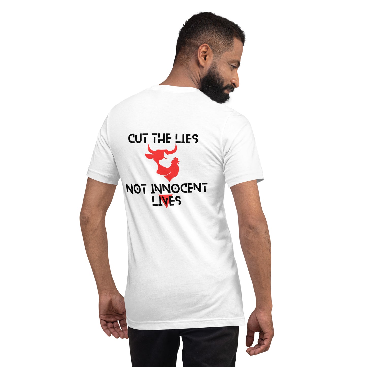 WHT - Unisex t-shirt - Cut the Lies - Vegan