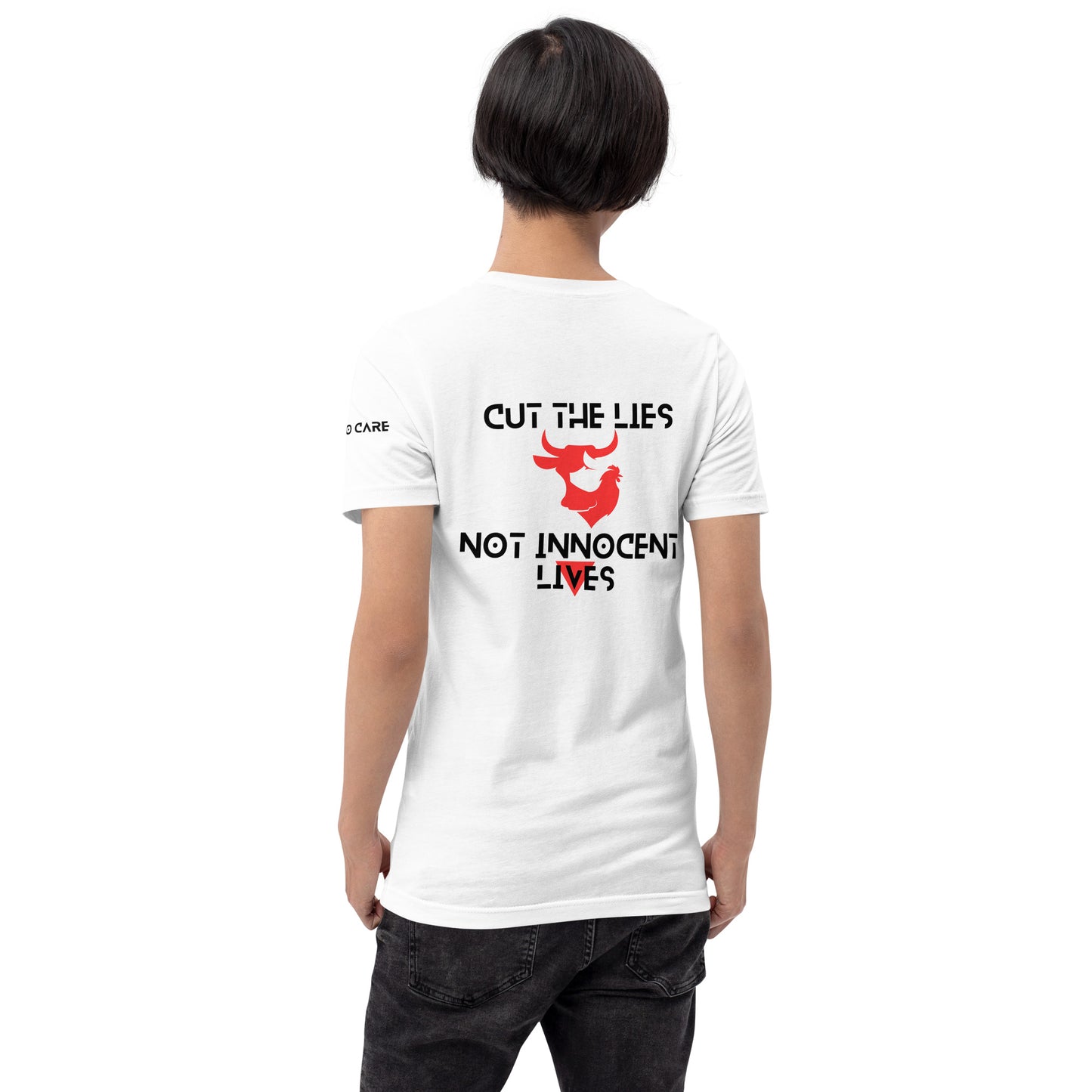 WHT - Unisex t-shirt - Cut the Lies - Vegan