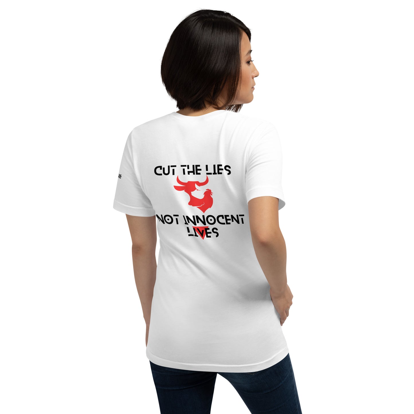 WHT - Unisex t-shirt - Cut the Lies - Vegan