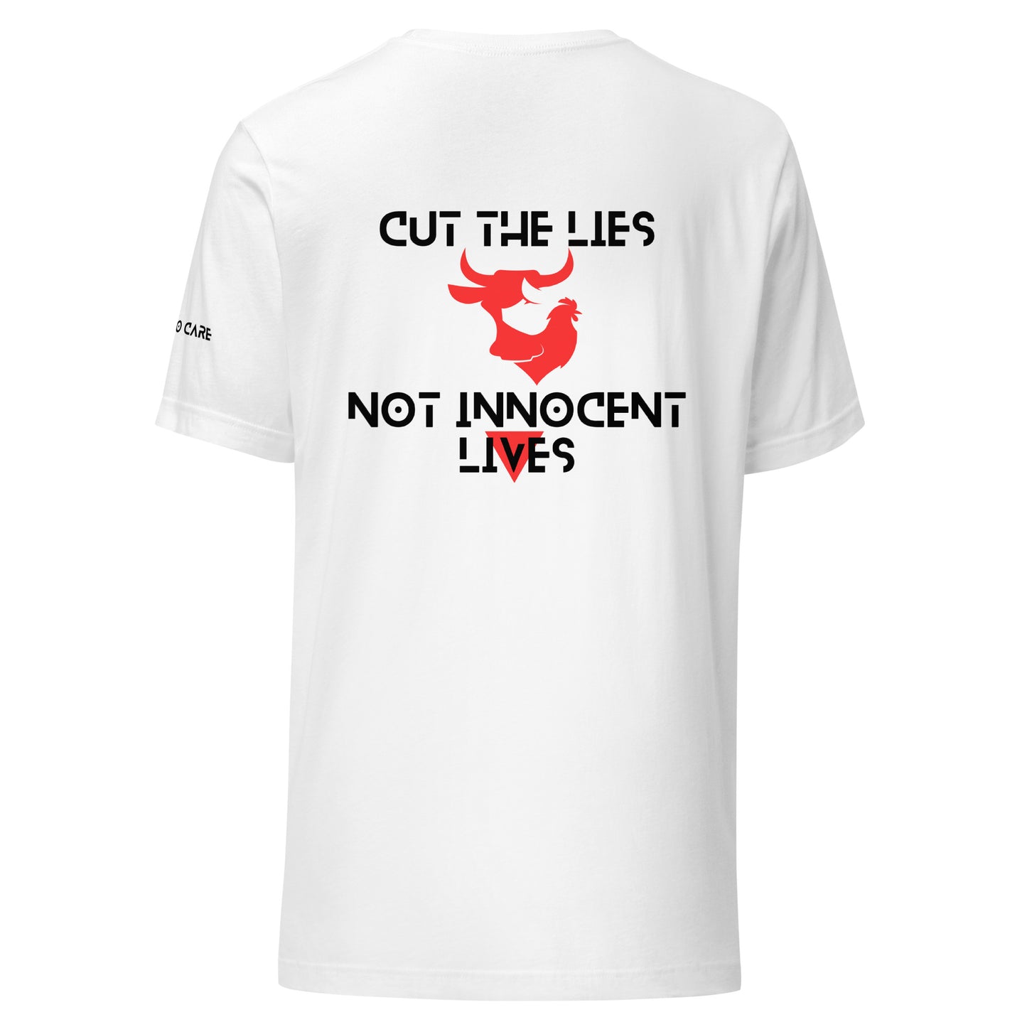 WHT - Unisex t-shirt - Cut the Lies - Vegan