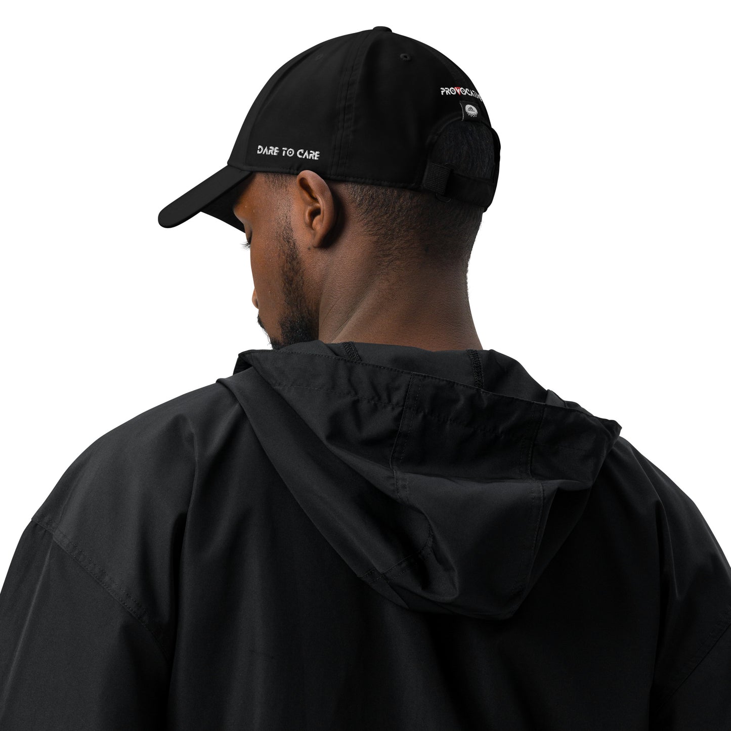 BLK - Genuine Adidas X Provocative Custom Embroidered dad hat - Vegan