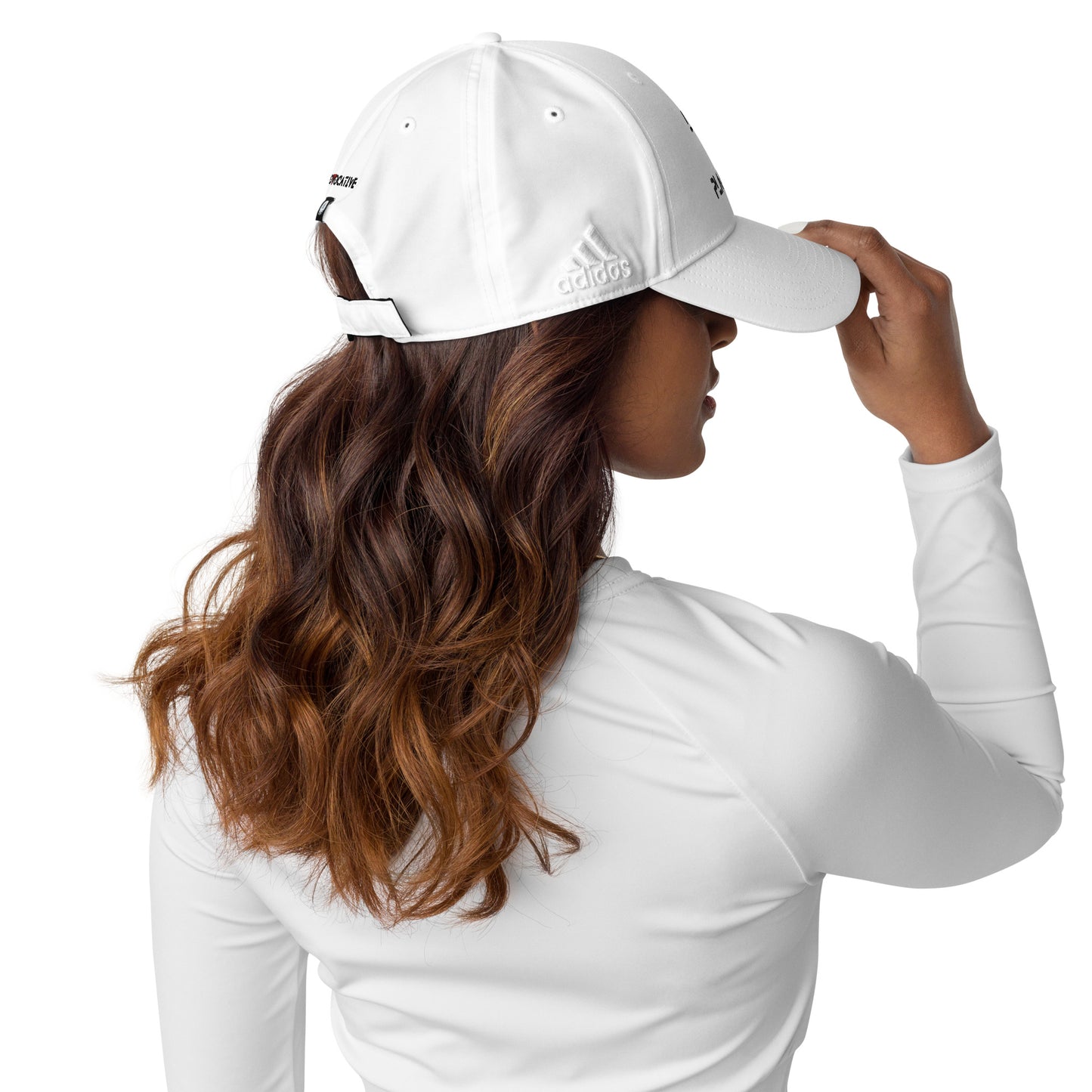 WHT - Genuine Adidas X Provocative Custom Embroidered dad hat - Vegan
