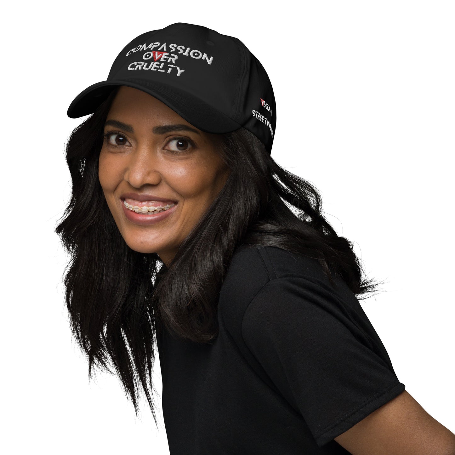 BLK - Provocative Embroidered Dad Hat - D2C - ComOc - Vegan