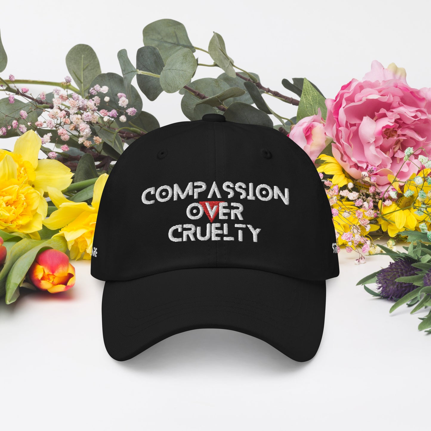 BLK - Provocative Embroidered Dad Hat - D2C - ComOc - Vegan