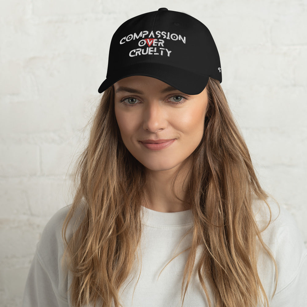 BLK - Provocative Embroidered Dad Hat - D2C - ComOc - Vegan