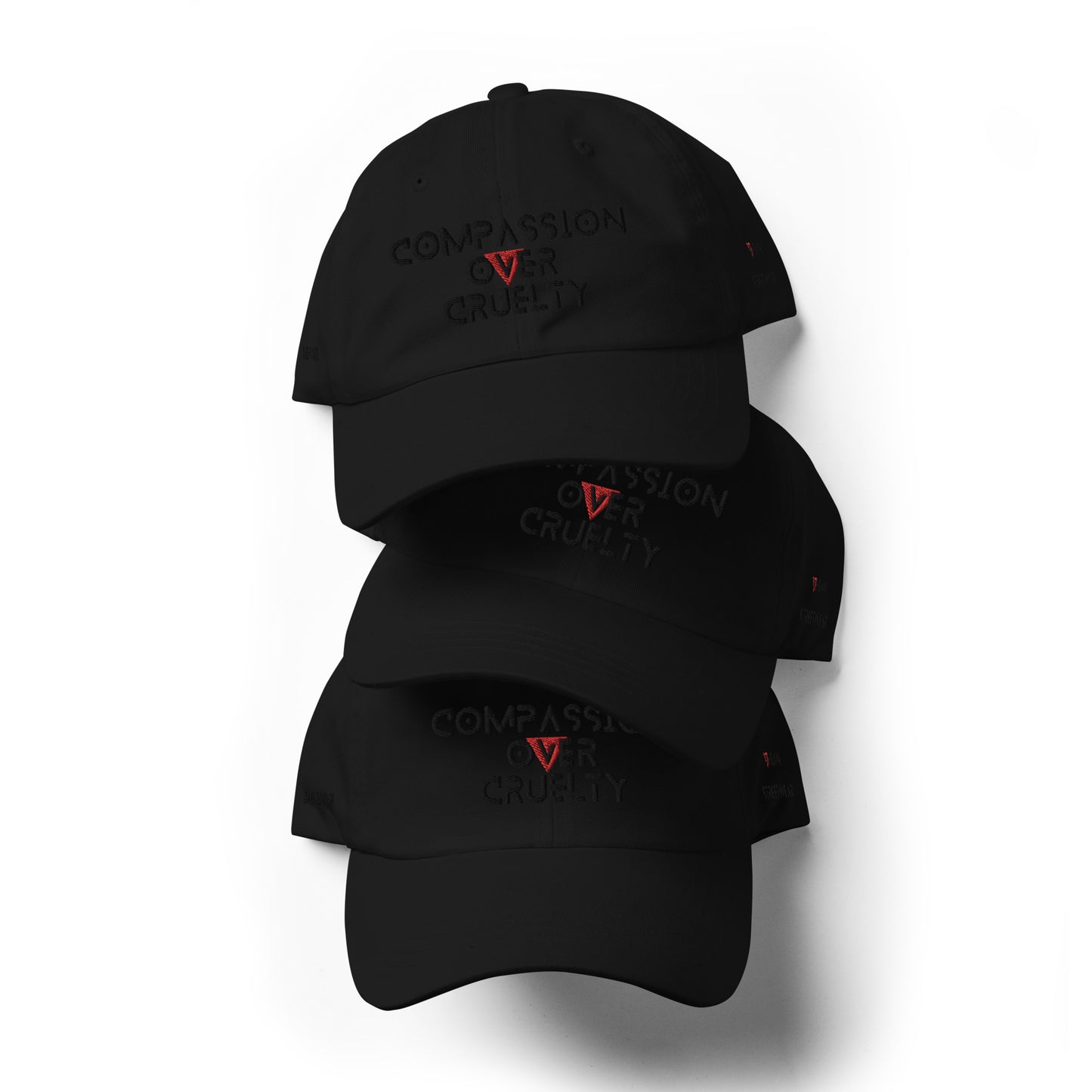 BLK- Provocative Embroidered Stealth Dad Hat - D2C - ComOc - Vegan