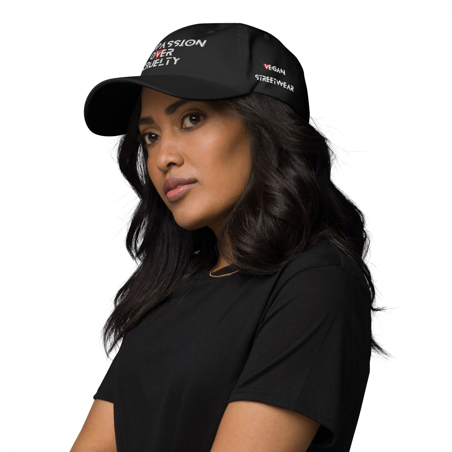 BLK - Provocative Embroidered Dad Hat - D2C - ComOc - Vegan