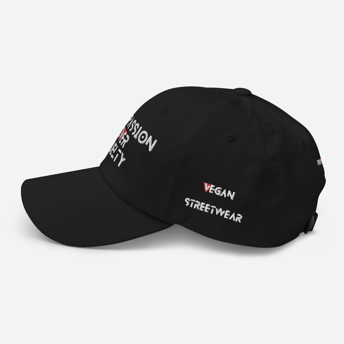 BLK - Provocative Embroidered Dad Hat - D2C - ComOc - Vegan