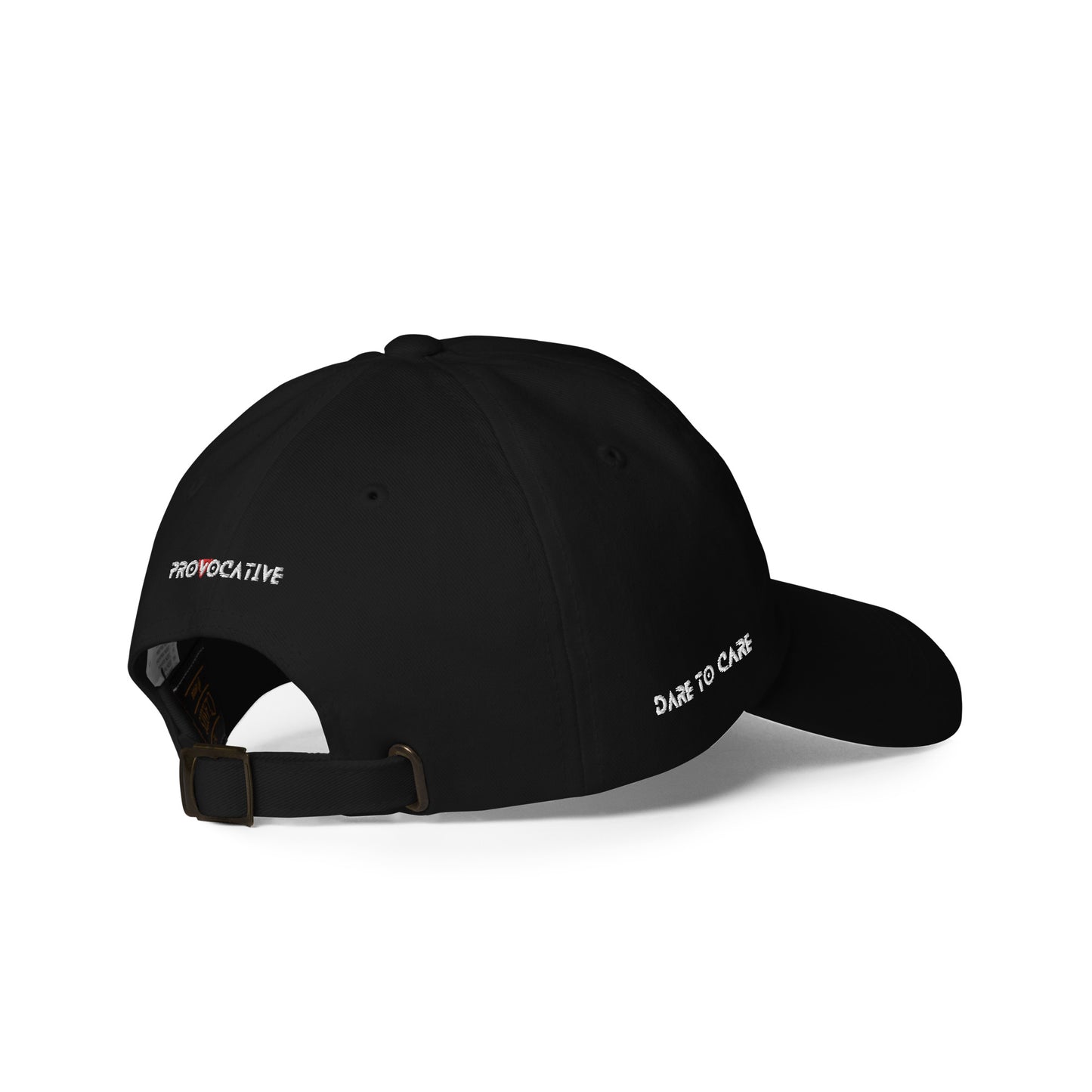 BLK - Provocative Embroidered Dad Hat - D2C - ComOc - Vegan