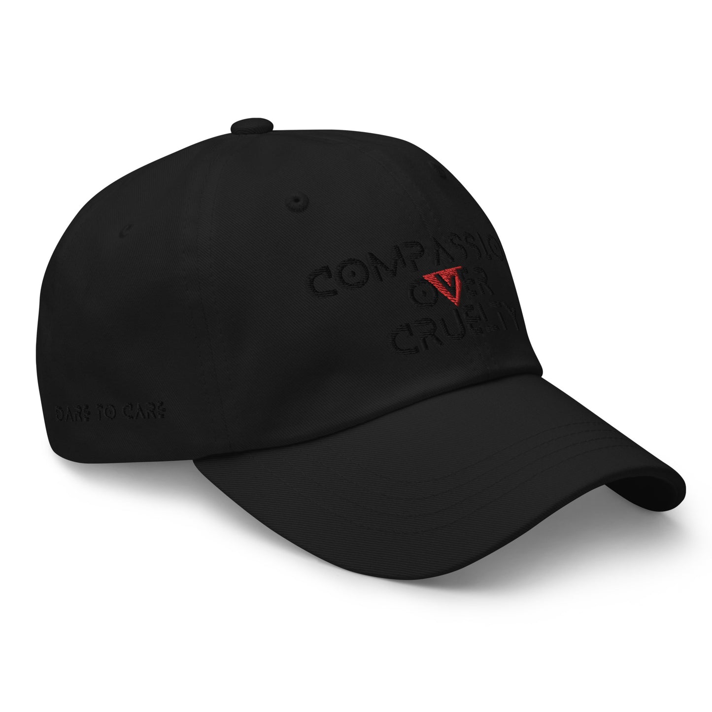 BLK- Provocative Embroidered Stealth Dad Hat - D2C - ComOc - Vegan