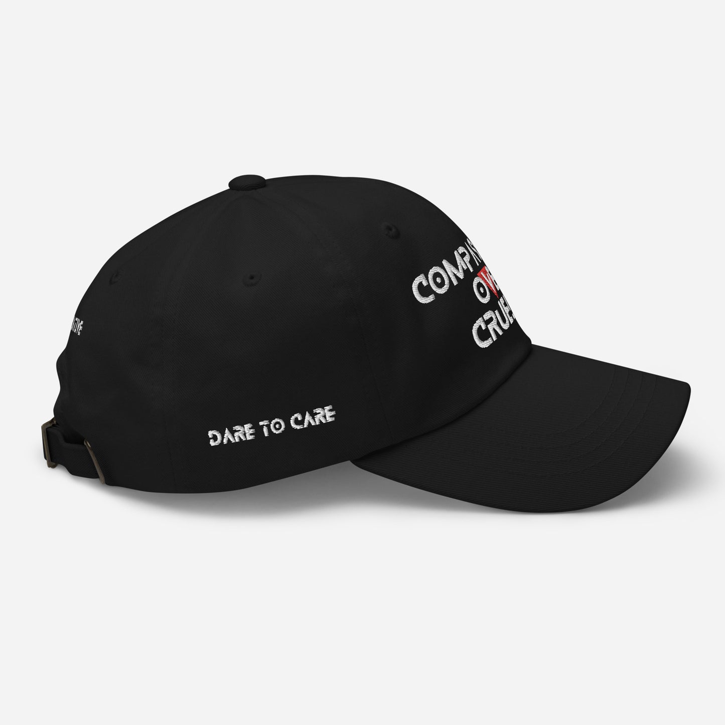 BLK - Provocative Embroidered Dad Hat - D2C - ComOc - Vegan