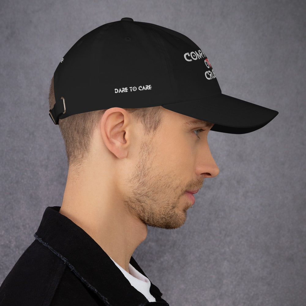 BLK - Provocative Embroidered Dad Hat - D2C - ComOc - Vegan