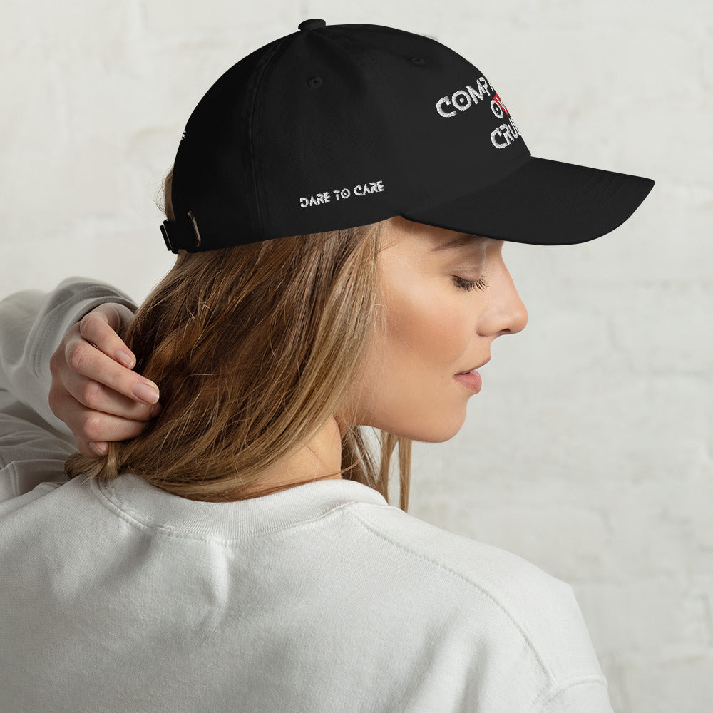 BLK - Provocative Embroidered Dad Hat - D2C - ComOc - Vegan