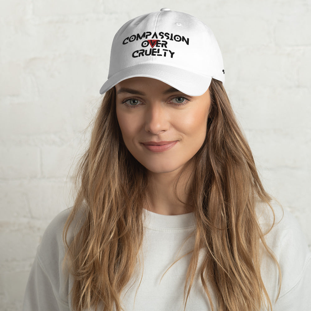 WHT - Provocative Embroidered Dad Hat - D2C - ComOc - Vegan