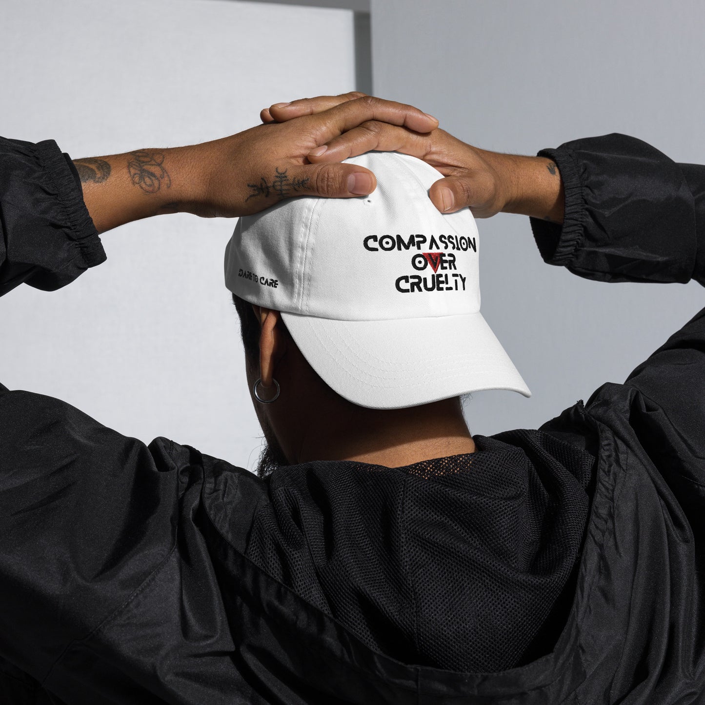 WHT - Provocative Embroidered Dad Hat - D2C - ComOc - Vegan