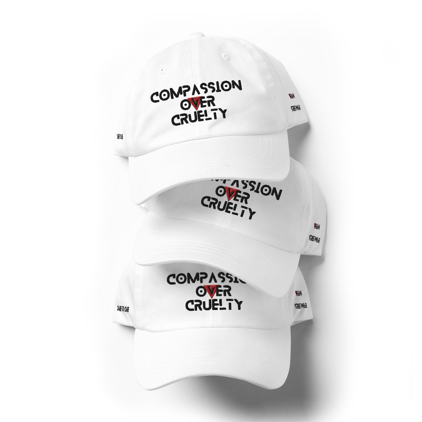 WHT - Provocative Embroidered Dad Hat - D2C - ComOc - Vegan