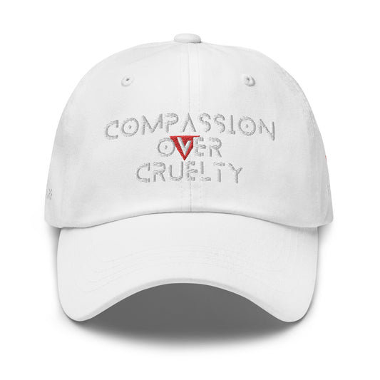 WHT - Provocative Embroidered Stealth Dad Hat - D2C - ComOc - Vegan