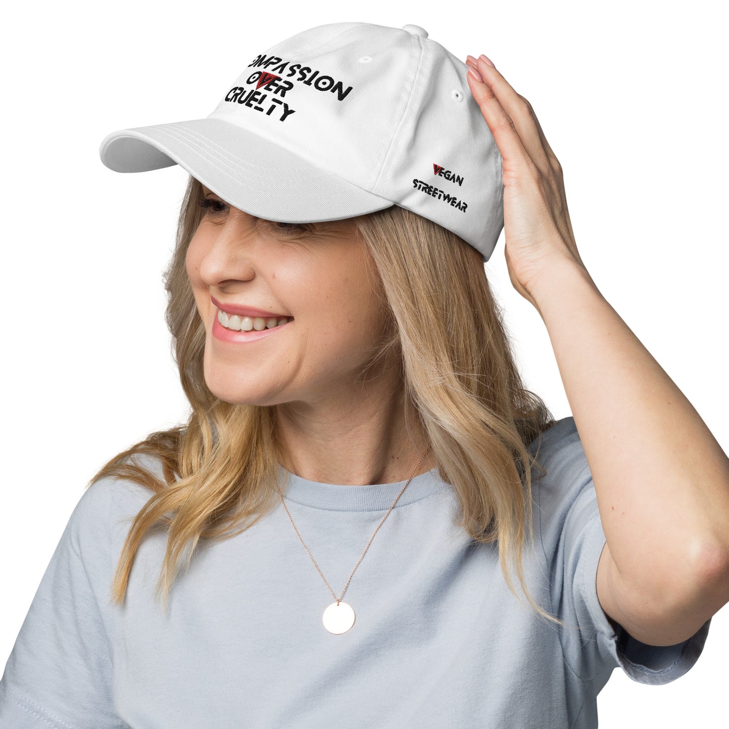 WHT - Provocative Embroidered Dad Hat - D2C - ComOc - Vegan