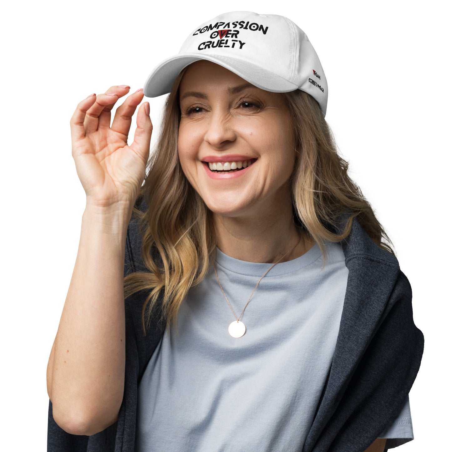 WHT - Provocative Embroidered Dad Hat - D2C - ComOc - Vegan