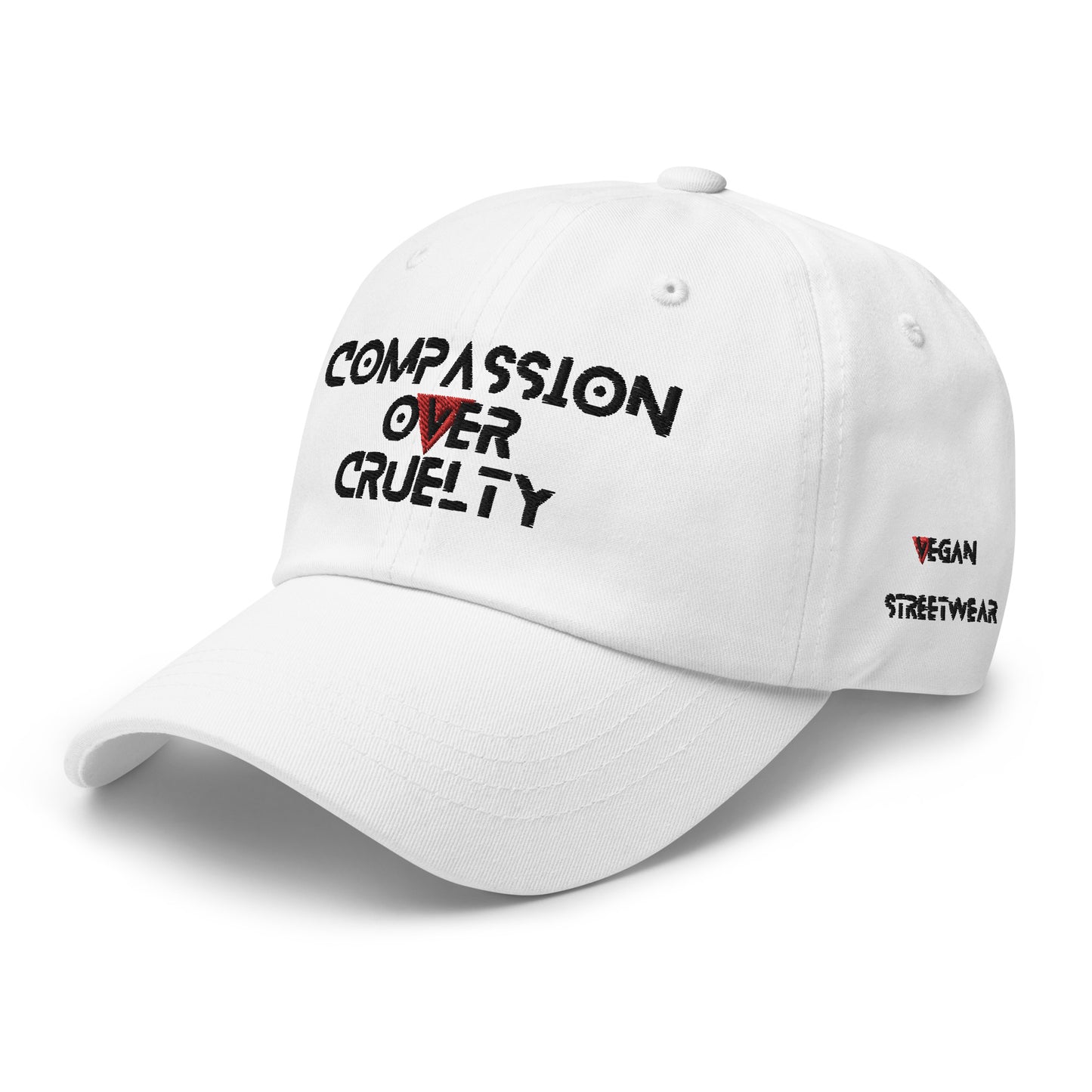 WHT - Provocative Embroidered Dad Hat - D2C - ComOc - Vegan