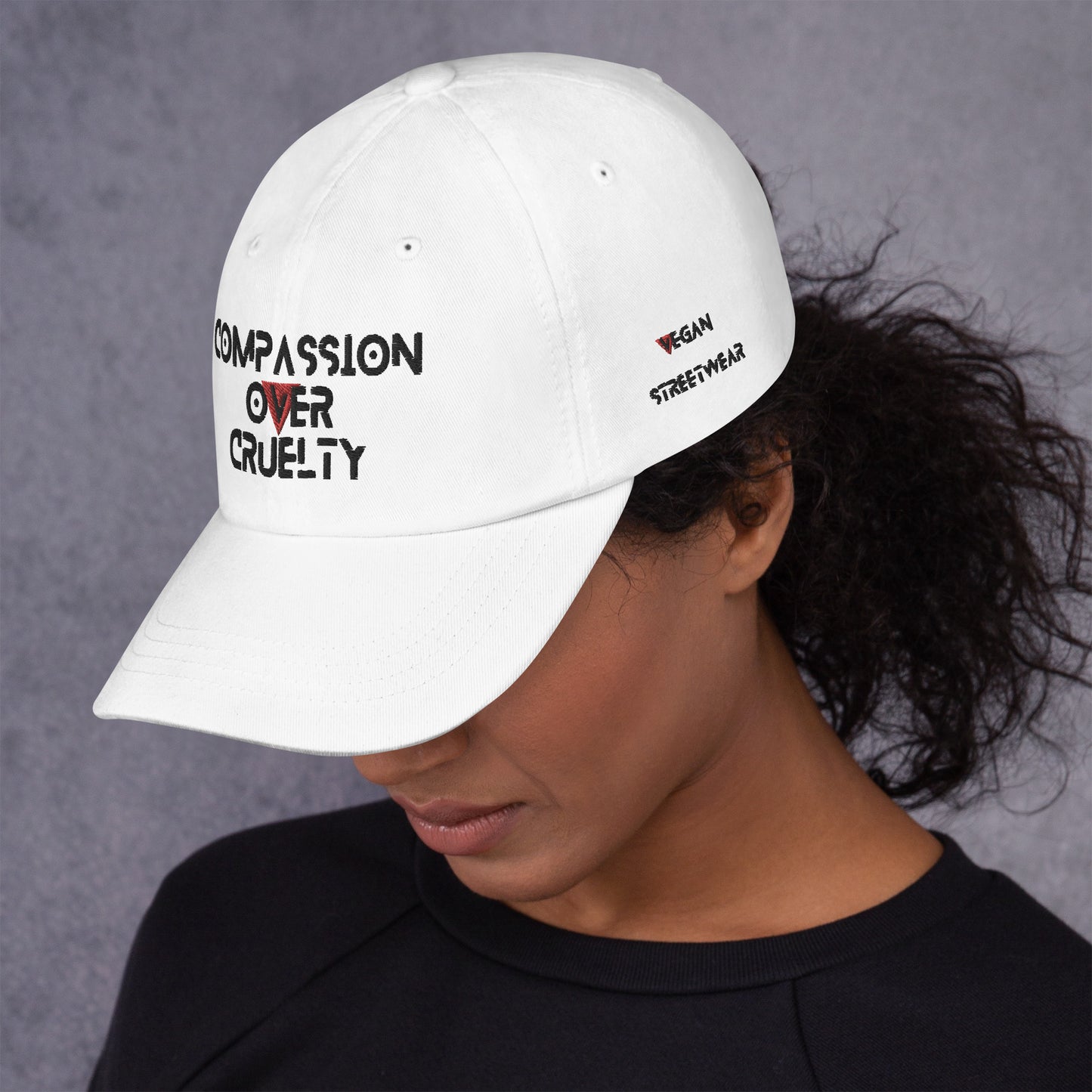 WHT - Provocative Embroidered Dad Hat - D2C - ComOc - Vegan