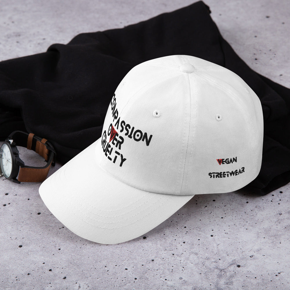 WHT - Provocative Embroidered Dad Hat - D2C - ComOc - Vegan