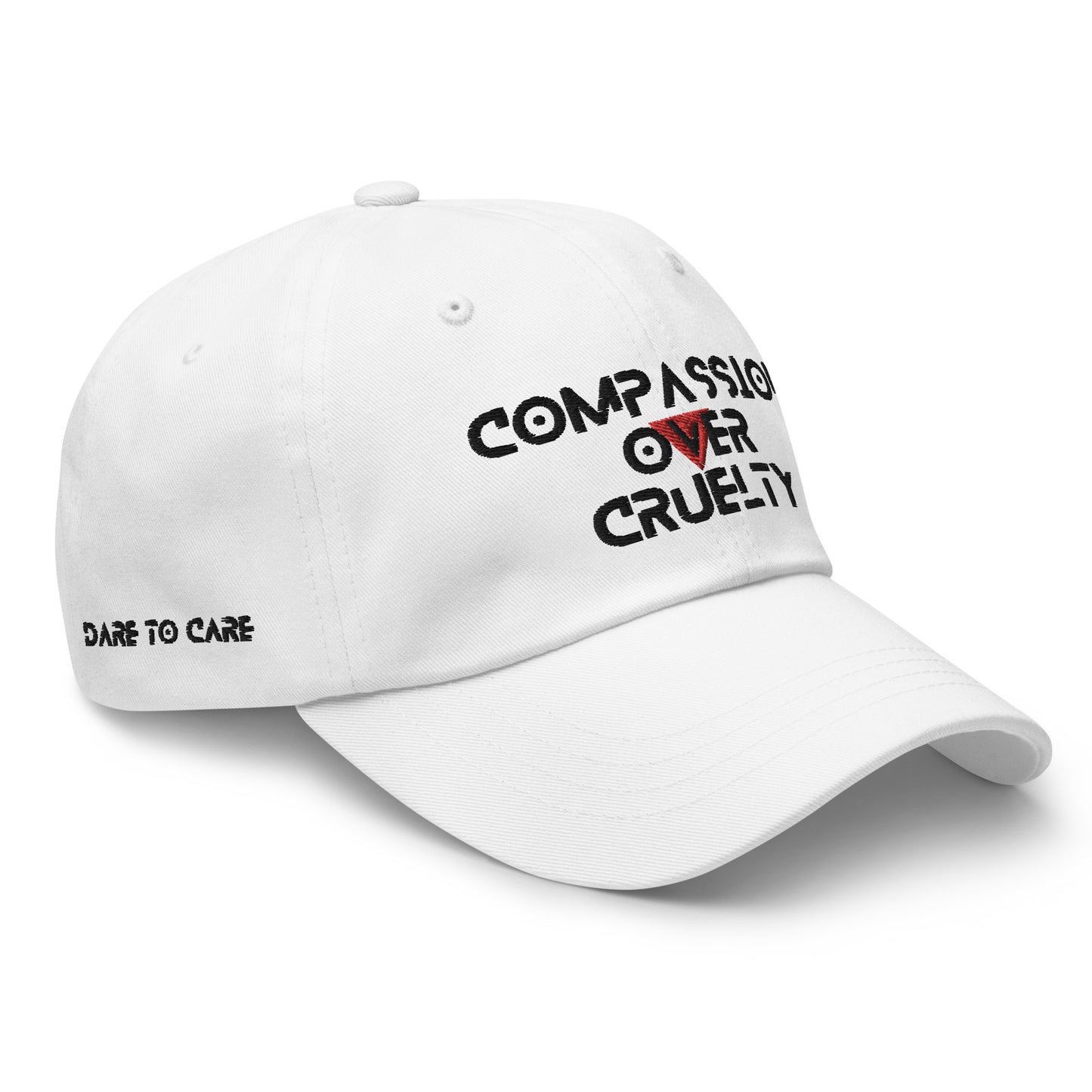 WHT - Provocative Embroidered Dad Hat - D2C - ComOc - Vegan