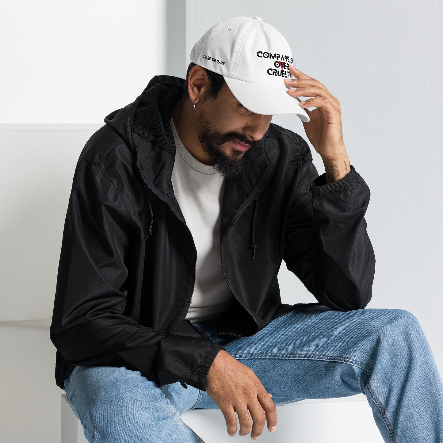 WHT - Provocative Embroidered Dad Hat - D2C - ComOc - Vegan