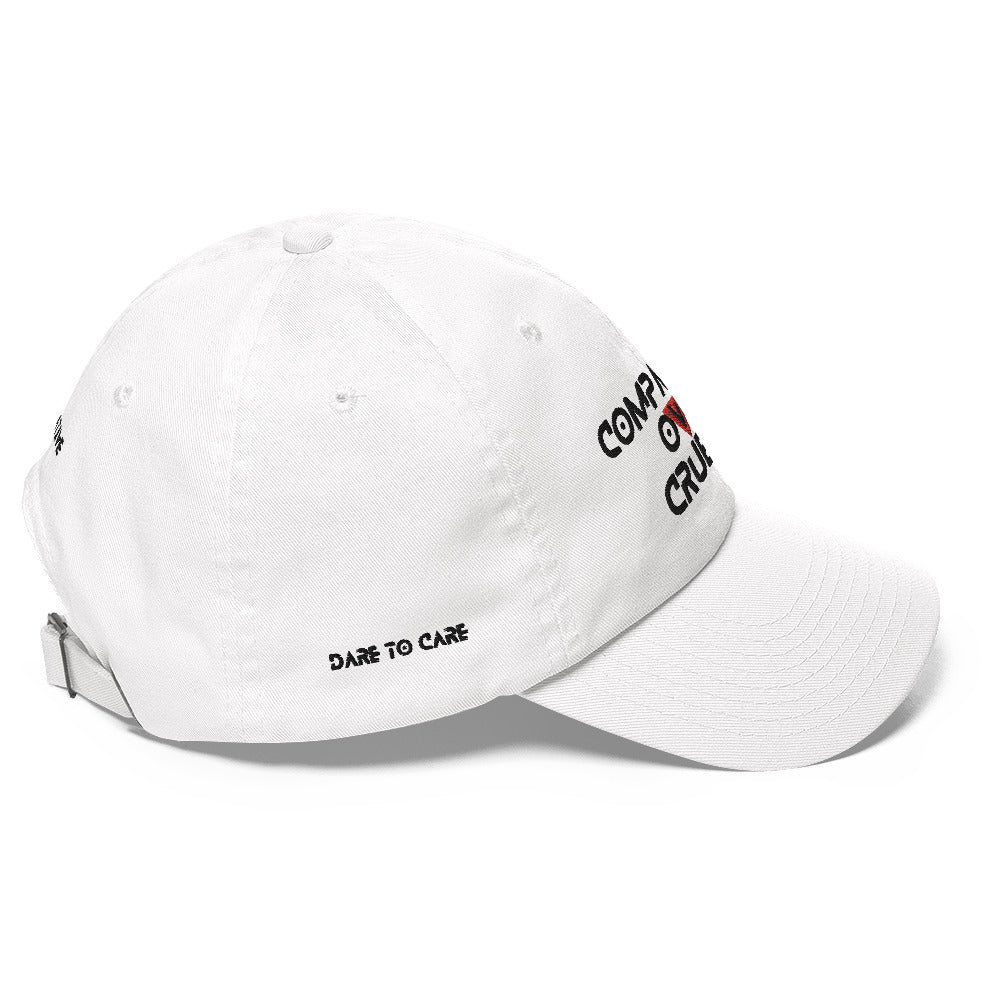 WHT - Provocative Embroidered Dad Hat - D2C - ComOc - Vegan