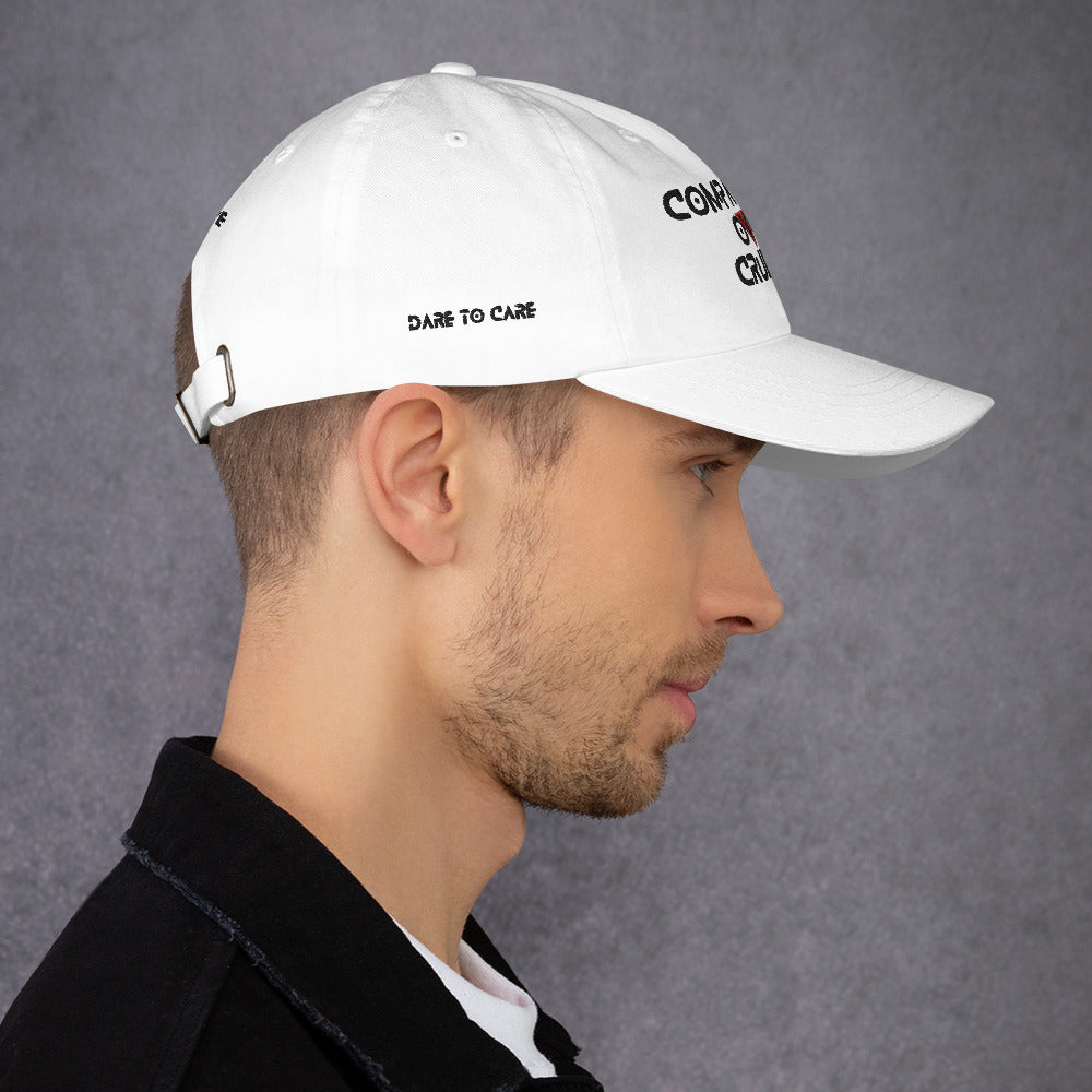 WHT - Provocative Embroidered Dad Hat - D2C - ComOc - Vegan