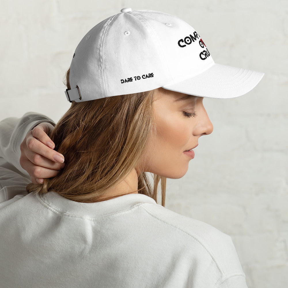 WHT - Provocative Embroidered Dad Hat - D2C - ComOc - Vegan