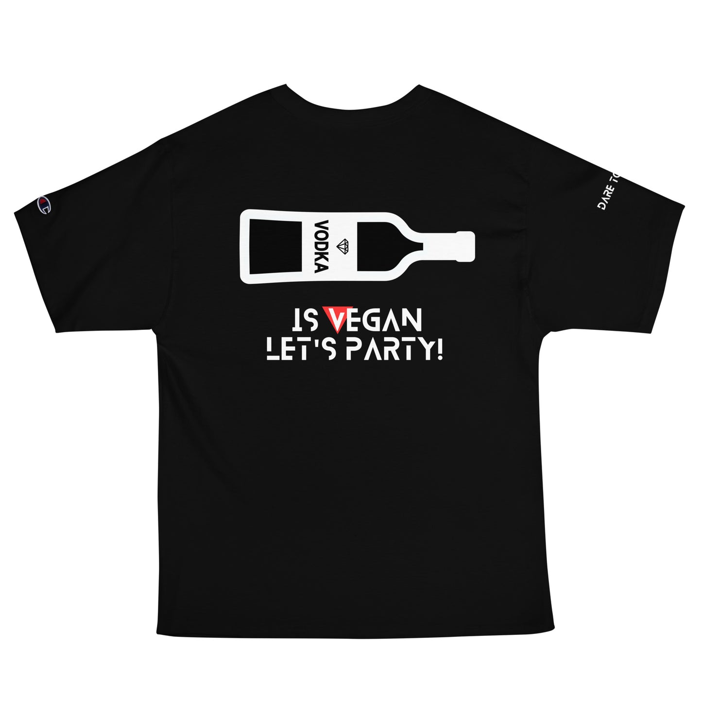 BLK Men's Champion X Provocative T-Shirt - Vodka is Vegan