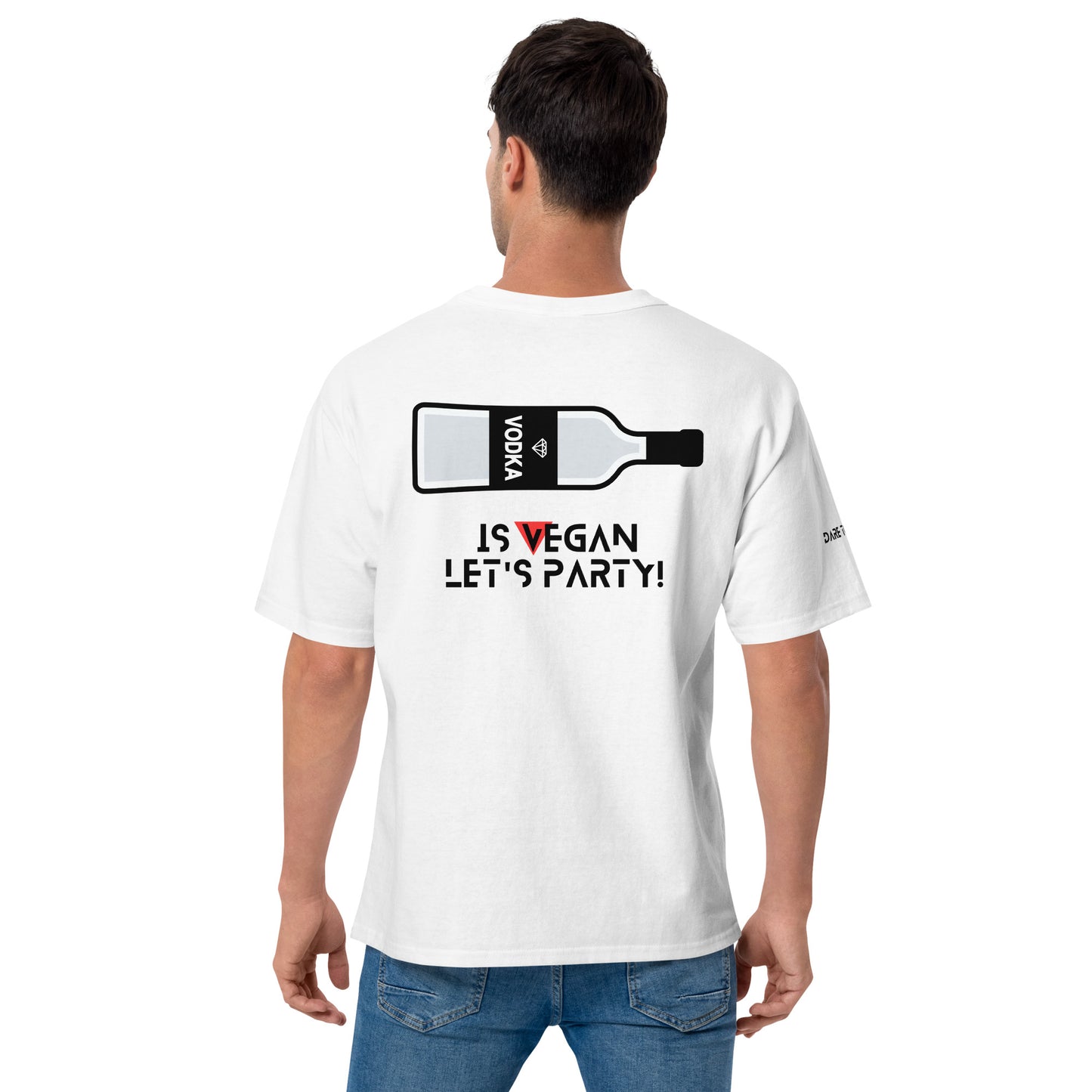 WHT Men's Champion X Provocative T-Shirt - Vodka is Vegan
