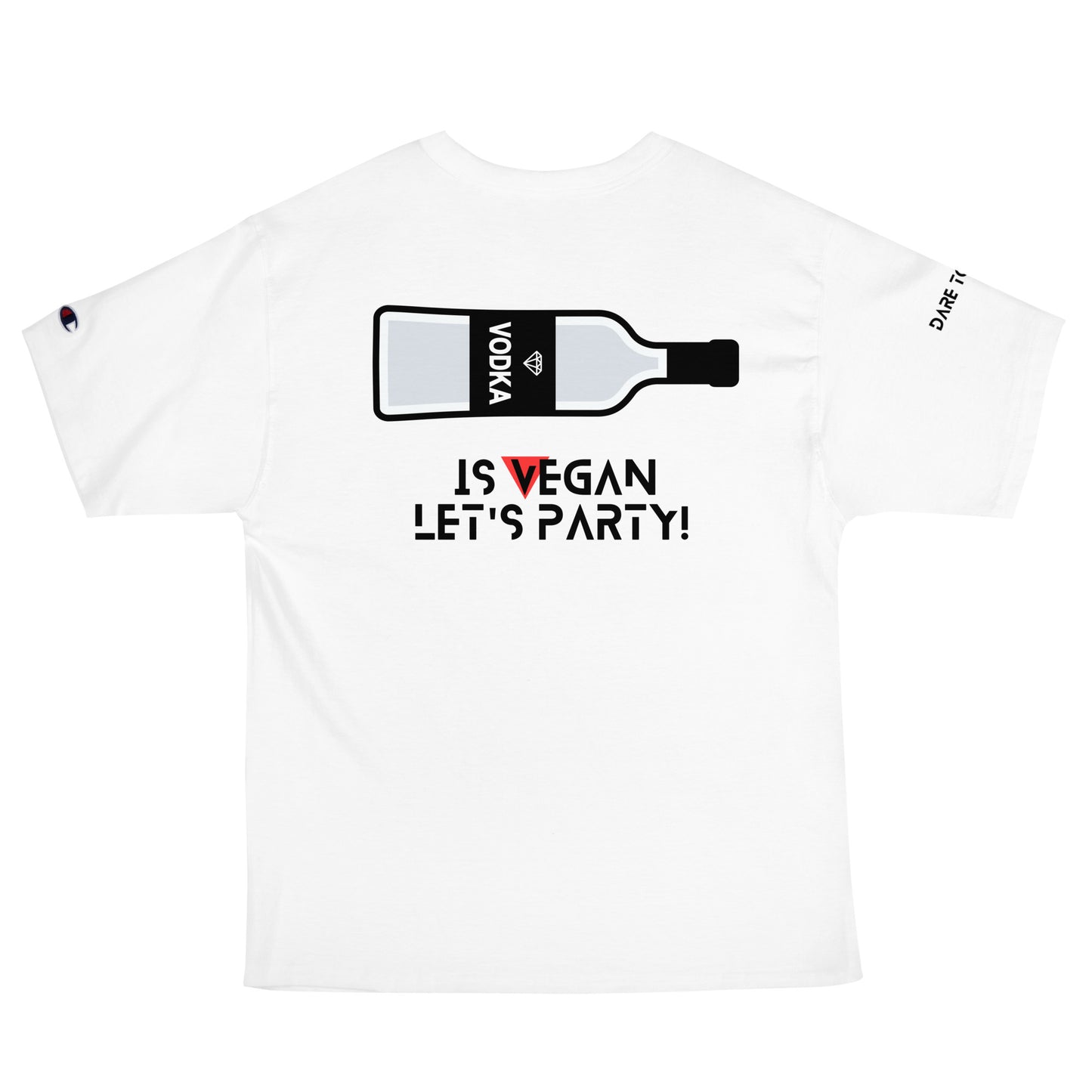 WHT Men's Champion X Provocative T-Shirt - Vodka is Vegan