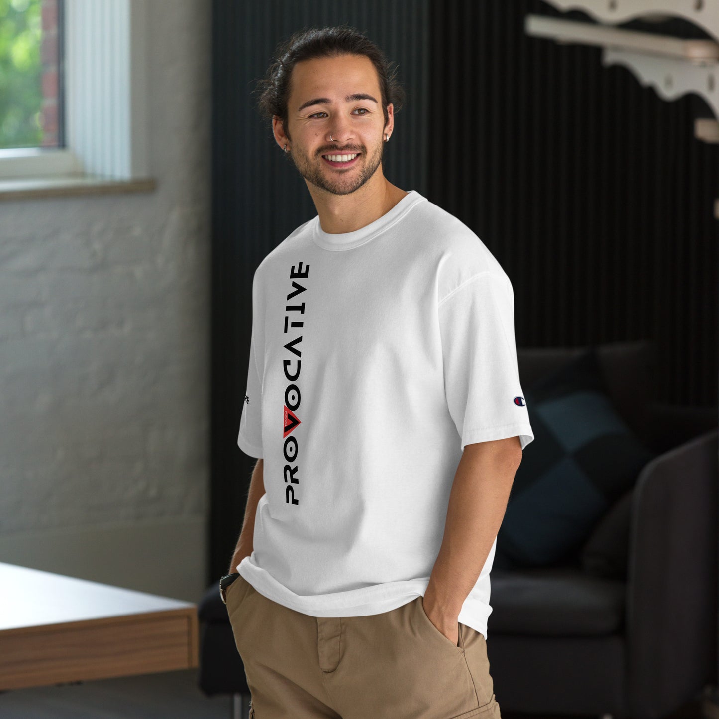 WHT Men's Champion X Provocative T-Shirt - Vodka is Vegan