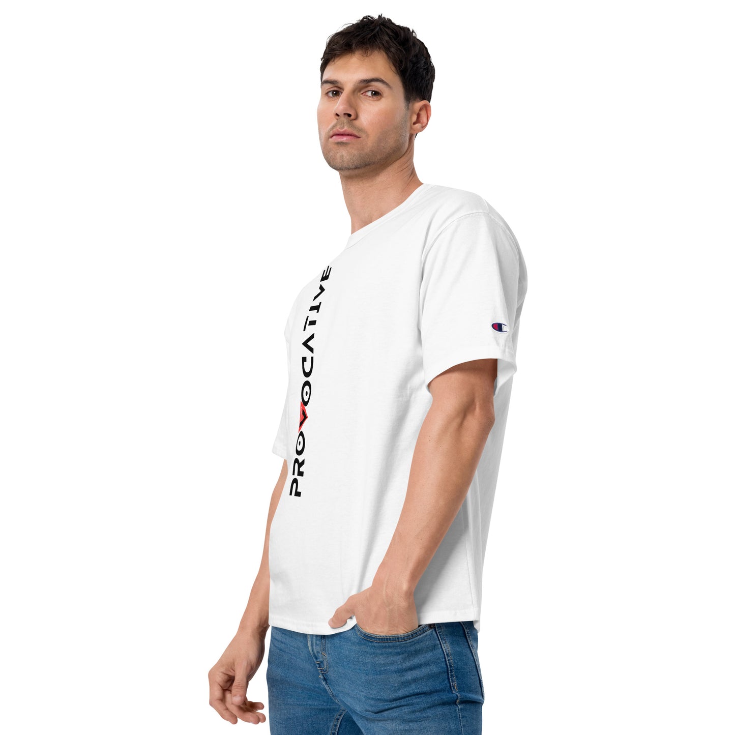 WHT Men's Champion X Provocative T-Shirt - Vodka is Vegan