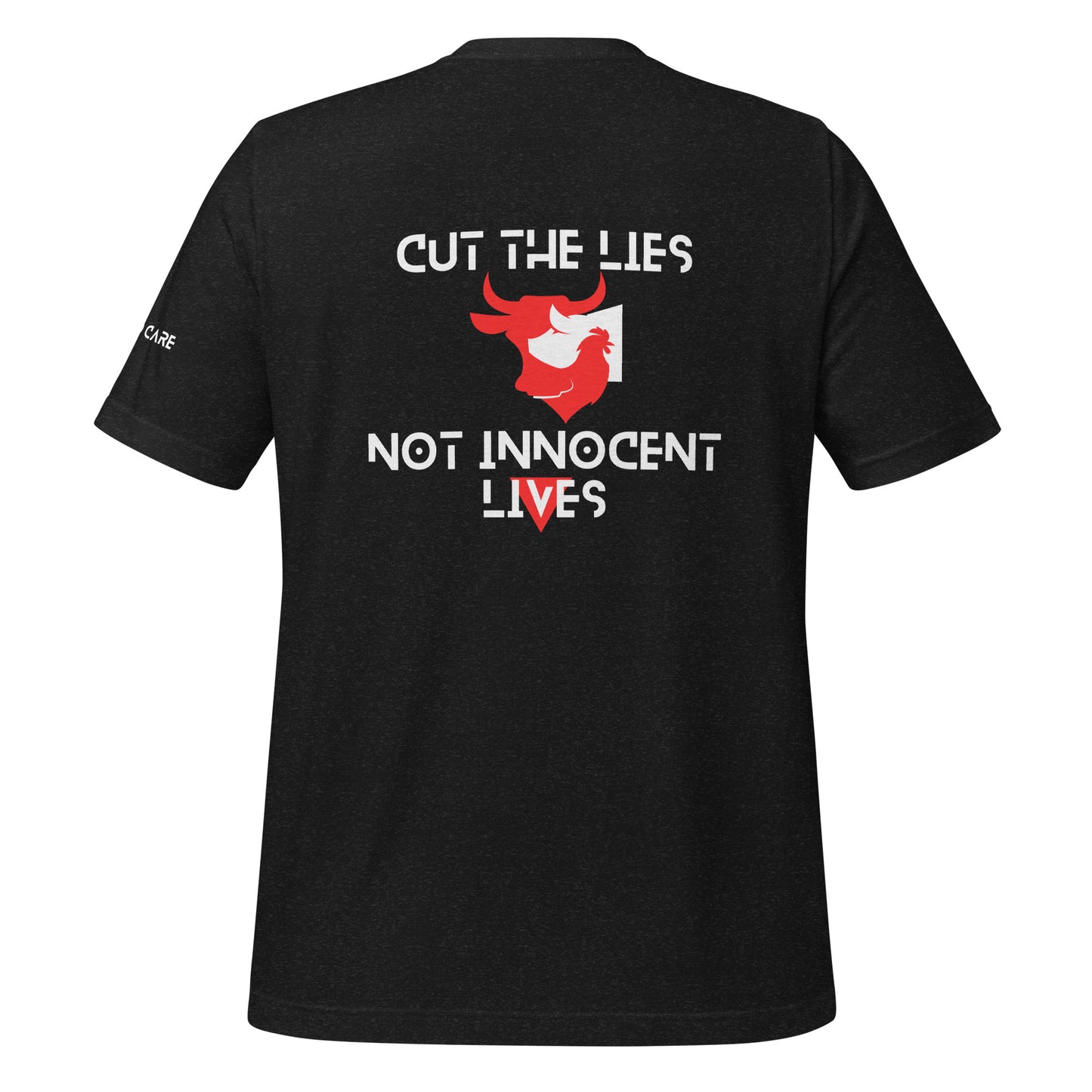 BLK - Unisex t-shirt - Cut the Lies - Vegan