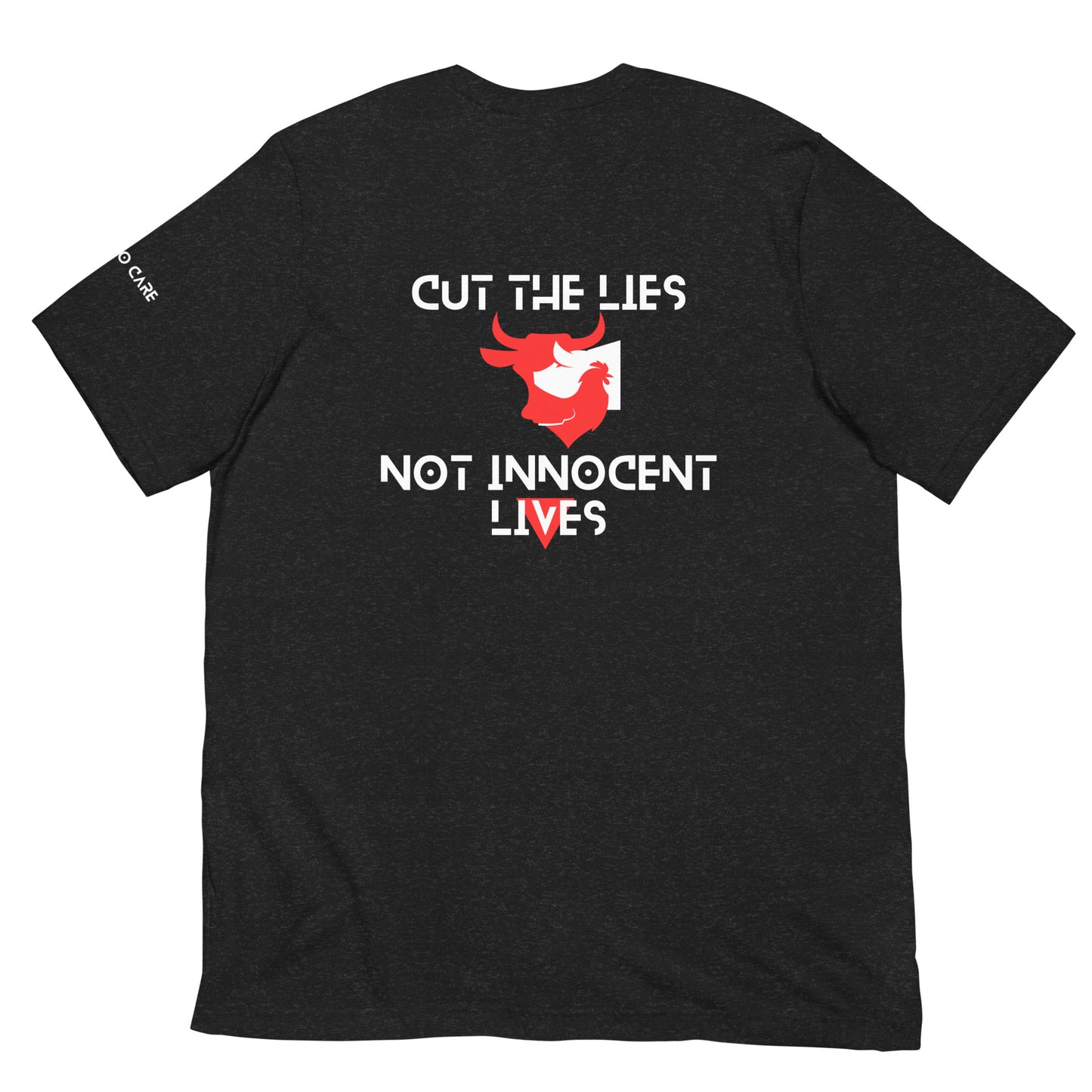 BLK - Unisex t-shirt - Cut the Lies - Vegan