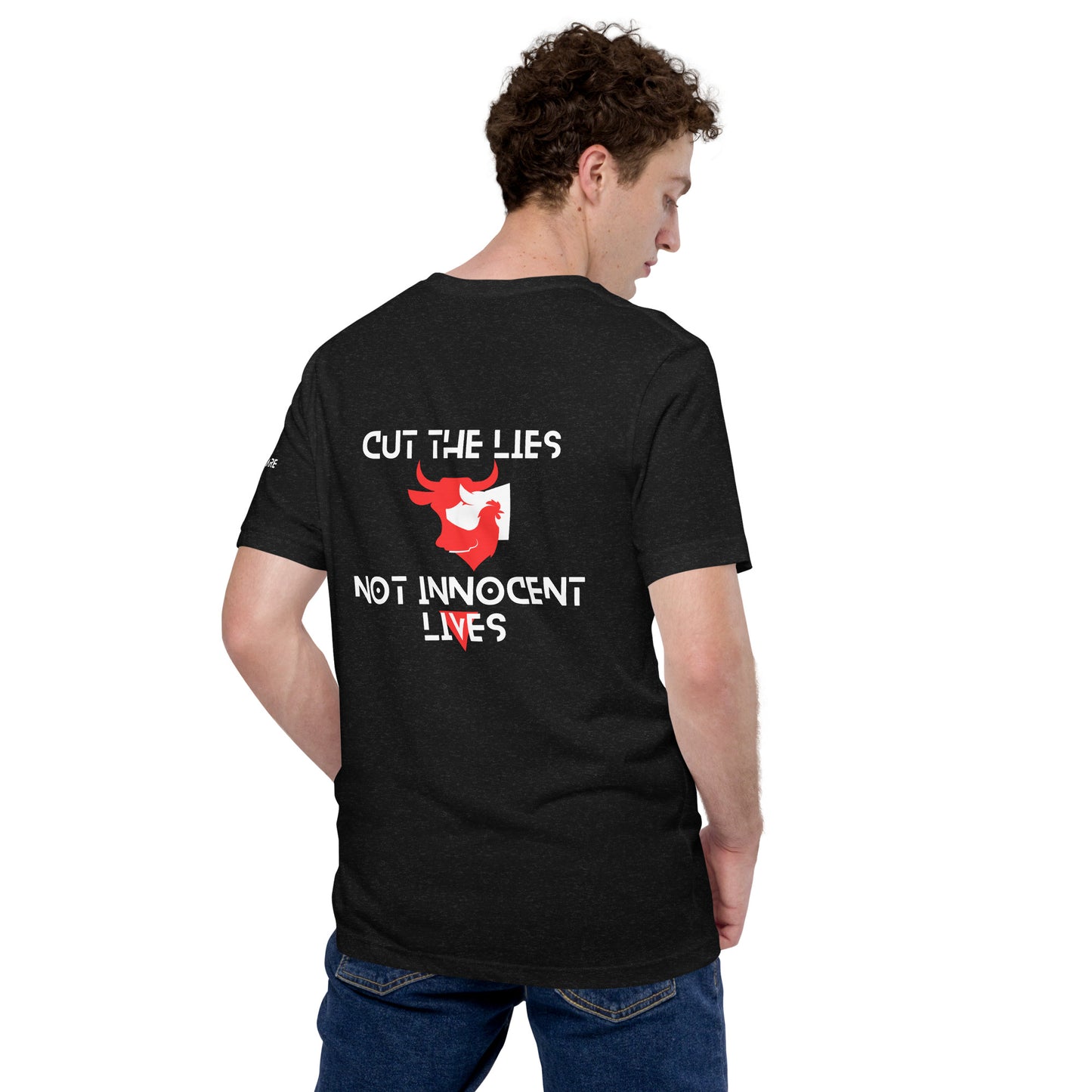 BLK - Unisex t-shirt - Cut the Lies - Vegan