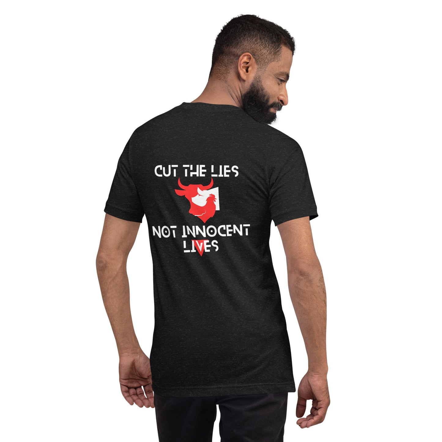 BLK - Unisex t-shirt - Cut the Lies - Vegan