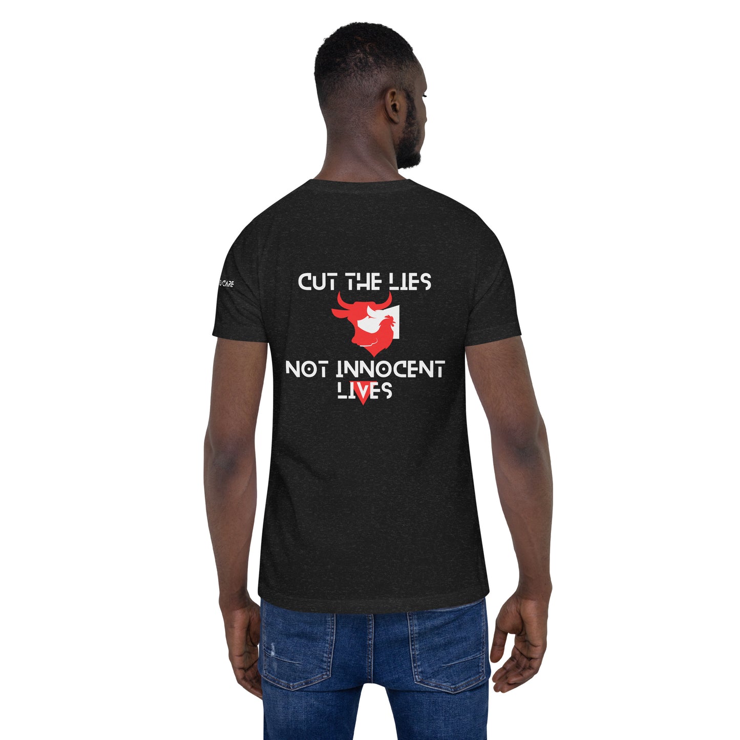 BLK - Unisex t-shirt - Cut the Lies - Vegan