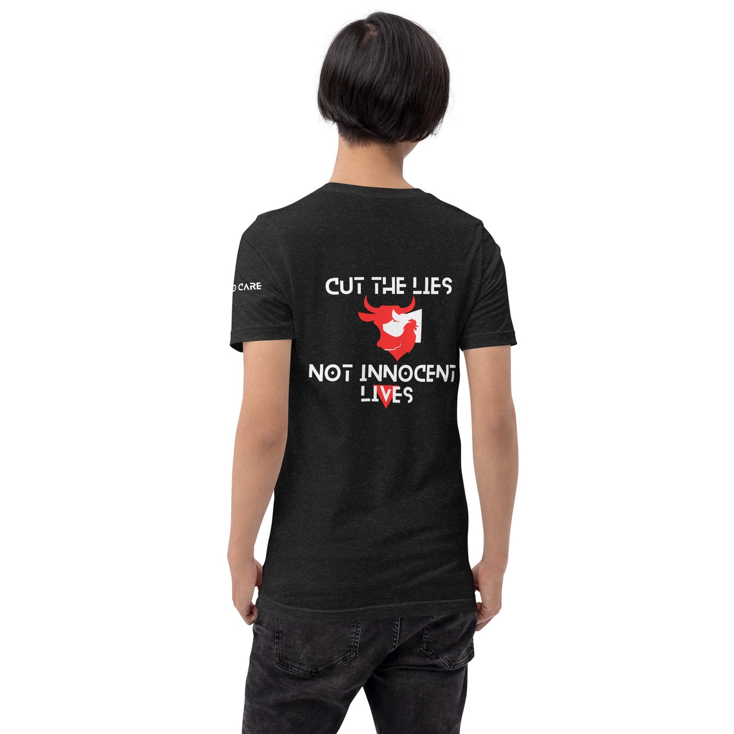 BLK - Unisex t-shirt - Cut the Lies - Vegan