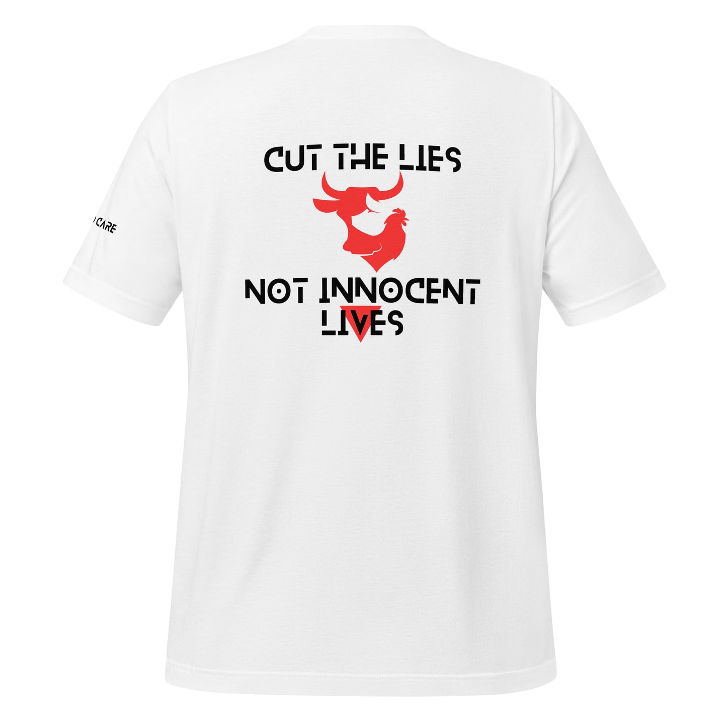 WHT - Unisex t-shirt - Cut the Lies - Vegan