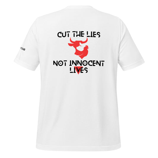 WHT - Unisex t-shirt - Cut the Lies - Vegan