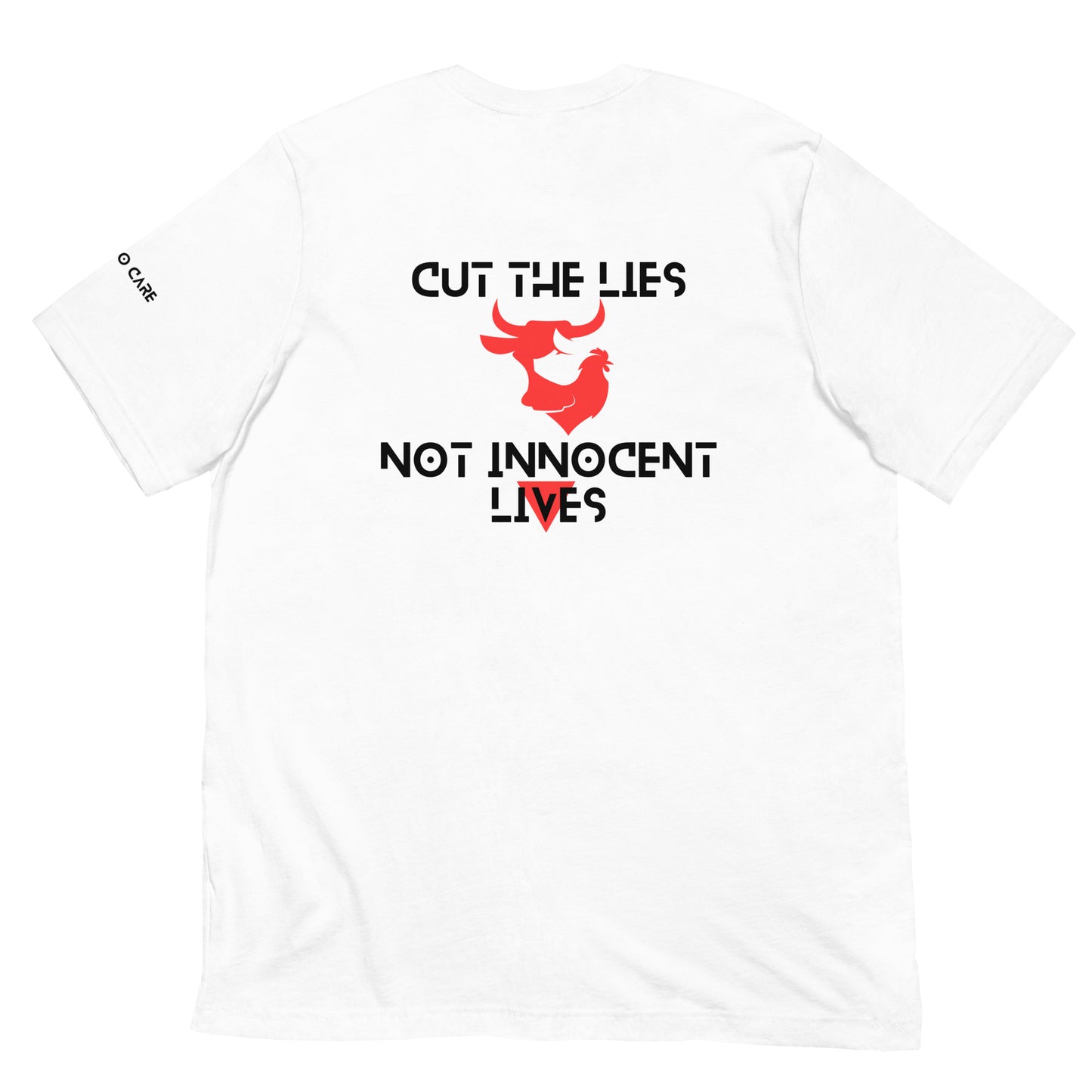 WHT - Unisex t-shirt - Cut the Lies - Vegan