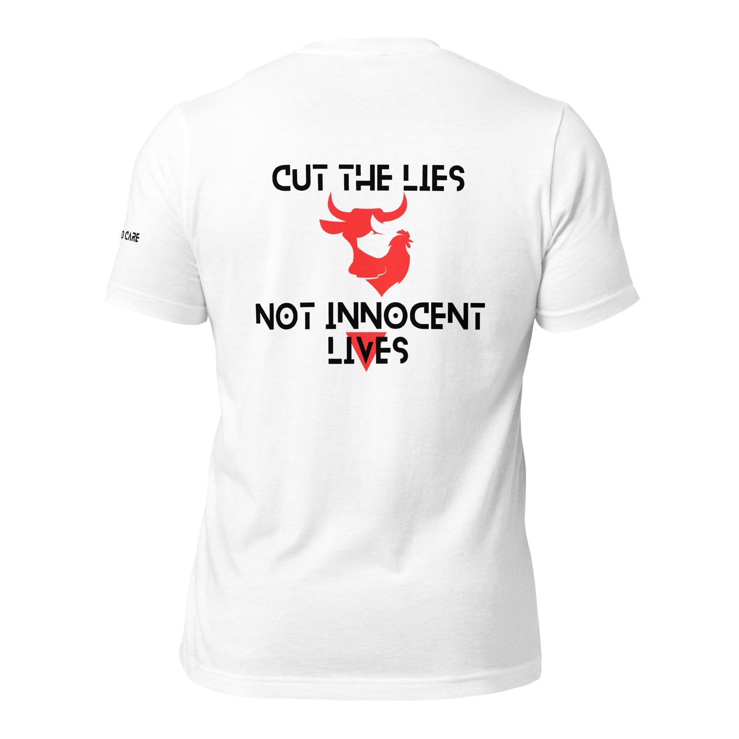 WHT - Unisex t-shirt - Cut the Lies - Vegan